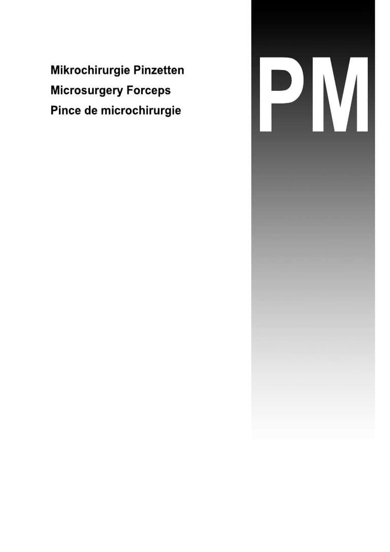 Microsurgical Forceps catalog cover