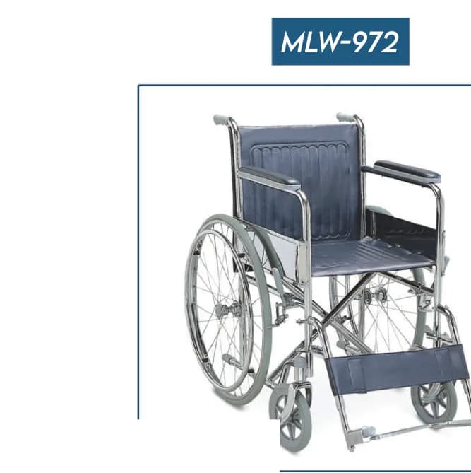 Fauteuil roulant standard en acier MLW-972