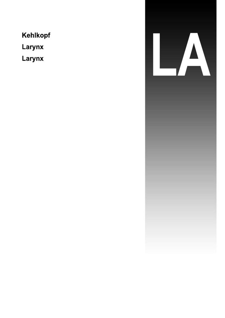 Larynx Instruments catalog cover
