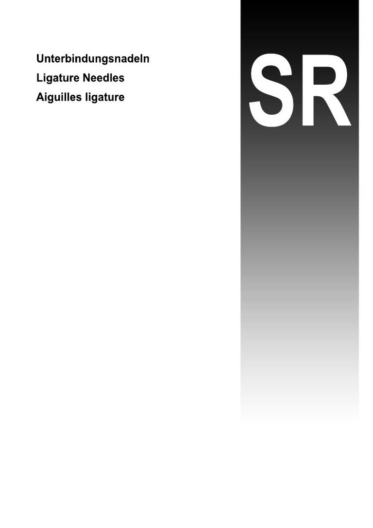 Ligature Needles catalog cover