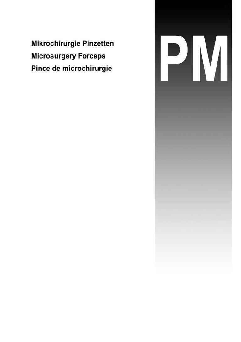 Microsurgical Forceps catalog cover