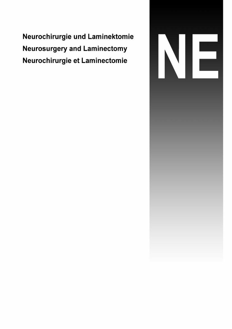 Neurosurgery & Laminectomy catalog cover