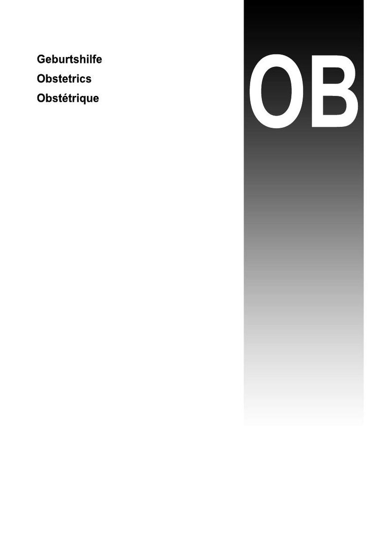 Obstetrics catalog cover
