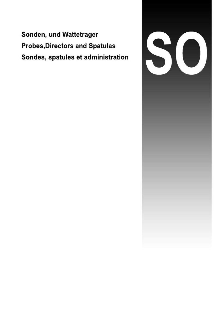 Probes, Directors & Spatulas catalog cover