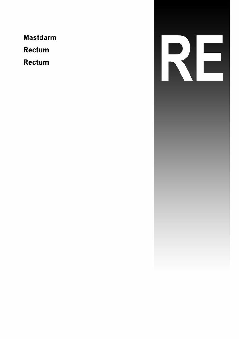 Rectum Surgery - A catalog cover