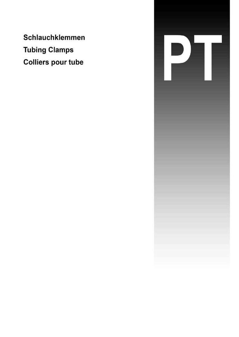 Tubing Clamps catalog cover