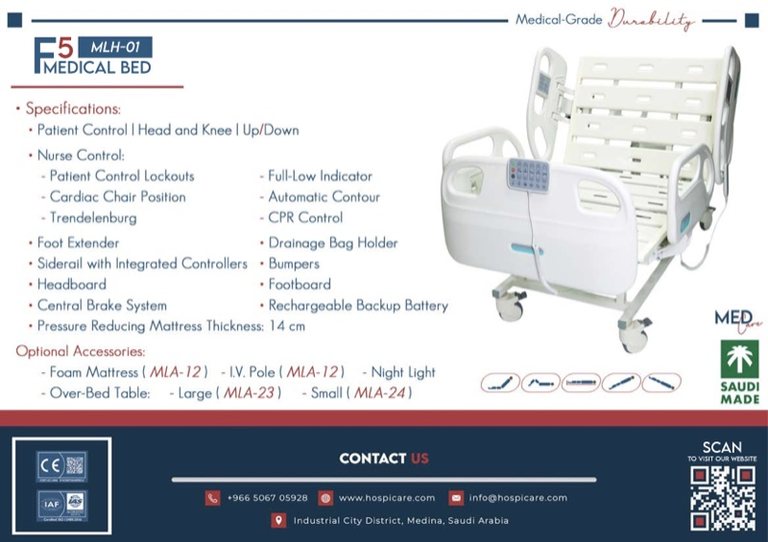 F5 Medical Bed Datasheet cover