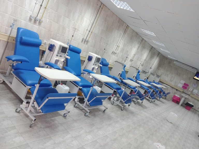 2019 — Hemodialysis department equipped at Salam Specialized Hospital