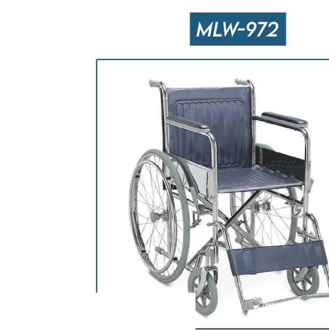 Fauteuil roulant standard en acier MLW-972